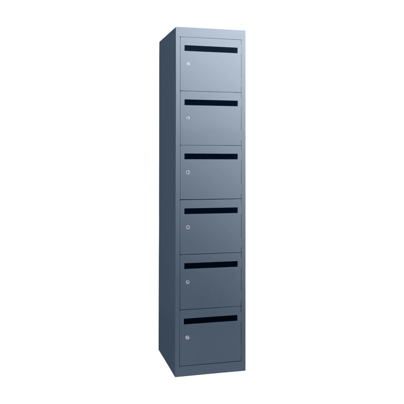 Mailing Locker (6 Door) 6 Door Charcoal