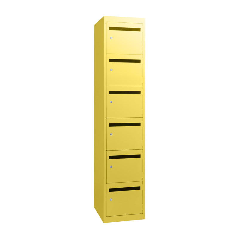 Mailing Locker (12 Door) 12 Door Lemon yellow