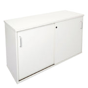Rapidline Span Sliding Door Credenza 1200W x 450D x 730H Natural White