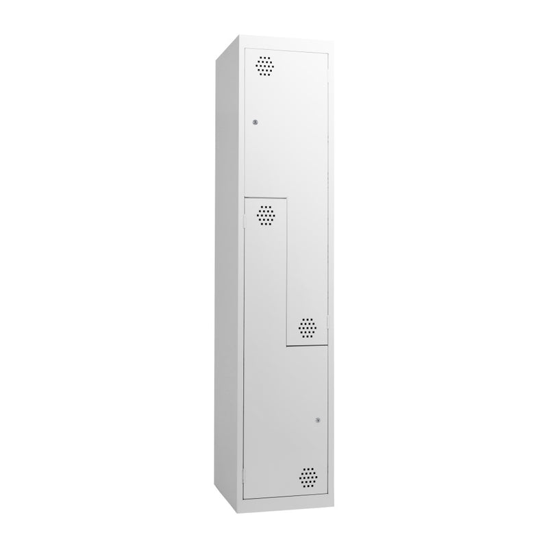 Step Lockers 300mm/380 Wide White Brich