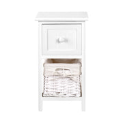 2 PCS Ariss Bedside Table - White