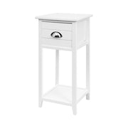 Artiss Bedside Table Nightstand Drawer Storage Cabinet Lamp Side Shelf Unit White