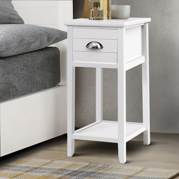 Artiss Bedside Table Nightstand Drawer Storage Cabinet Lamp Side Shelf Unit