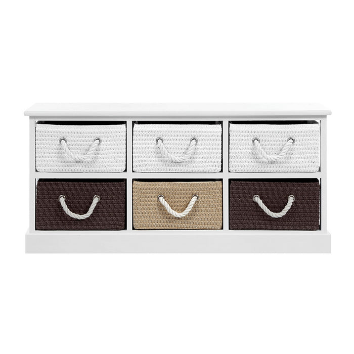 Artiss Storage Bench Shoe Organiser 6 Drawers Chest Cabinet Rack Box Shelf Stool