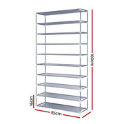 10 Tier Stackable Shoe Rack