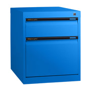 Statewide Low Height Filing Cabinet 1 File Drawer & 1 Personal Drawer - 560H x 467W x 610D Blaze Blue