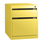 Statewide Low Height Filing Cabinet 1 File Drawer & 1 Personal Drawer - 560H x 467W x 610D Lemon Yellow