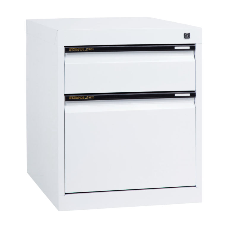 Statewide Low Height Filing Cabinet 1 File Drawer & 1 Personal Drawer - 560H x 467W x 610D White