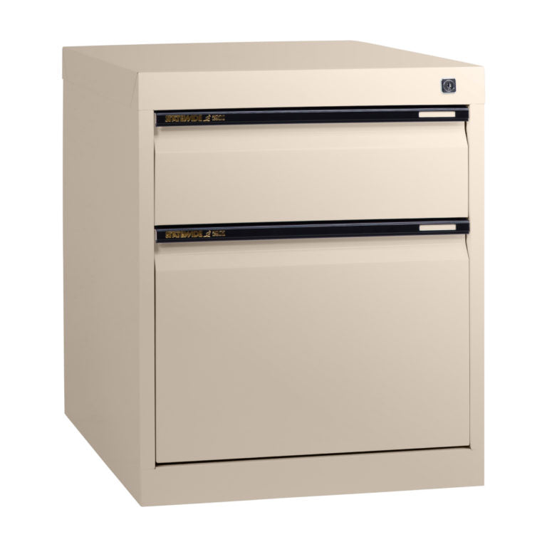 Statewide Low Height Filing Cabinet 1 File Drawer & 1 Personal Drawer - 560H x 467W x 610D Wild Oats