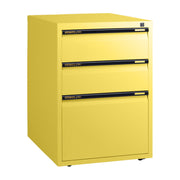 Statewide Low Height Filing Cabinet 1 File Drawer & 2 Personal Drawer - 675H x 467W x 610D Lemon Yellow