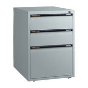 Statewide Low Height Filing Cabinet 1 File Drawer & 2 Personal Drawer - 675H x 467W x 610D Light Grey