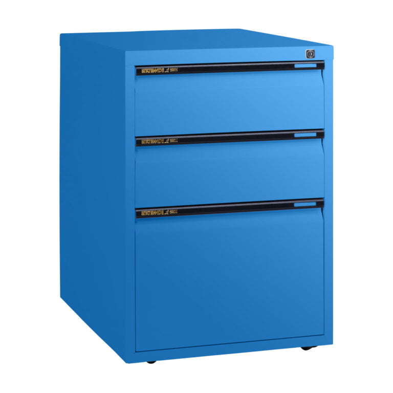Statewide Low Height Filing Cabinet 1 File Drawer & 2 Personal Drawer - 675H x 467W x 610D Wedgewood