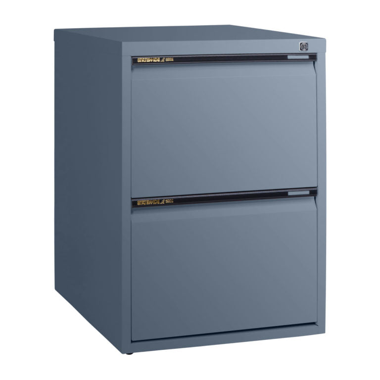 Statewide Low Height Filing Cabinet 2 File Drawer - 675H x 467W x 610D Graphite Ripple