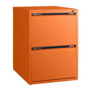 Statewide Low Height Filing Cabinet 2 File Drawer - 675H x 467W x 610D Orange