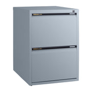 Statewide Low Height Filing Cabinet 2 File Drawer - 675H x 467W x 610D Precious Silver