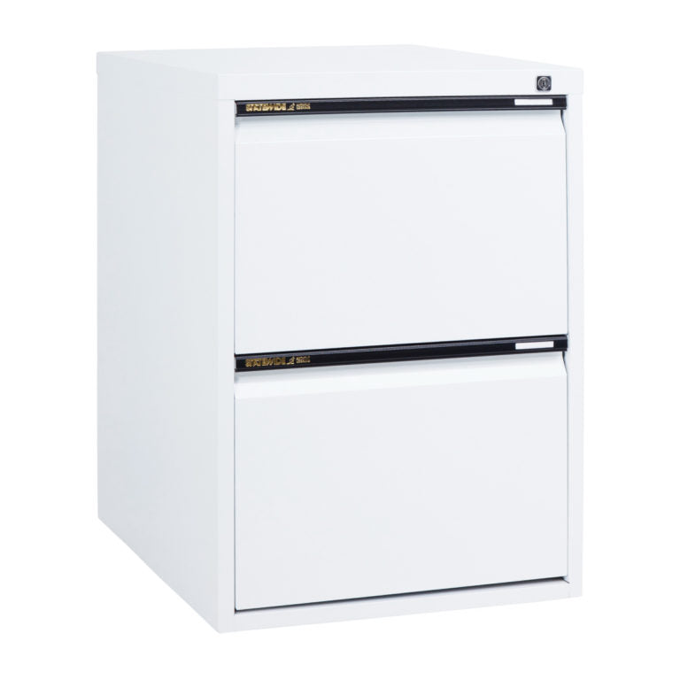 Statewide Low Height Filing Cabinet 2 File Drawer - 675H x 467W x 610D White
