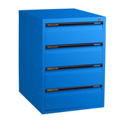 Statewide Low Height Filing Cabinet 4 Personal Drawer - 675H x 467W x 610D Blaze Blue