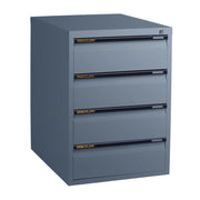 Statewide Low Height Filing Cabinet 4 Personal Drawer - 675H x 467W x 610D Graphite Ripple
