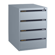Statewide Low Height Filing Cabinet 4 Personal Drawer - 675H x 467W x 610D Precious Silver