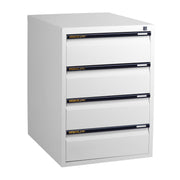 Statewide Low Height Filing Cabinet 4 Personal Drawer - 675H x 467W x 610D White Birch