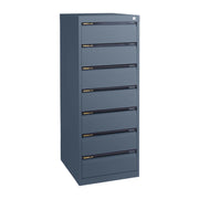 Statewide CD Cabinet to suit standard CD Cases 7 Drawer - 1325h x 510w x 610d Graphite Ripple
