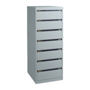 Statewide Duplex Card Cabinet to suit 9×6 Cards (228mm x 153mm) 7 Drawer - 1530h x 560w x 610d Light Grey