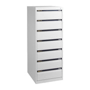 Statewide Duplex Card Cabinet to suit 9×6 Cards (228mm x 153mm) 7 Drawer - 1530h x 560w x 610d White Birch