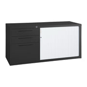 Statewide Mobile Caddy with Tambour Door Black Ripple