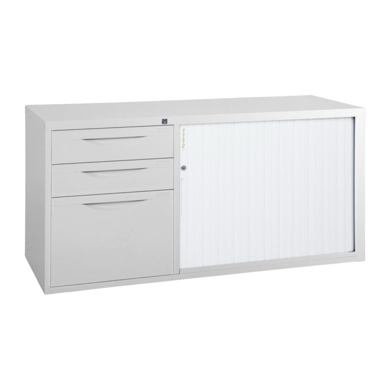 Statewide Mobile Caddy with Tambour Door White Birch