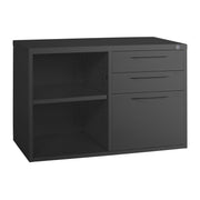 Statewide Mobile Caddy with Open Shelf Black Ripple