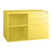 Statewide Mobile Caddy with Open Shelf Lemon Yellow