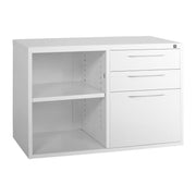 Statewide Mobile Caddy with Open Shelf White Birch