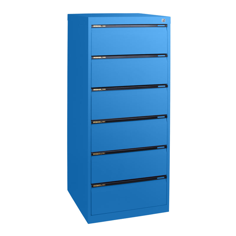 Statewide Duplex Card Cabinet to suit 6×4 Card (150mm x 100mm) 6 Drawer - 1018h x 467w x 610d Wedgewood