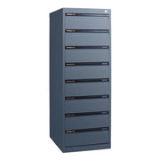 Statewide Duplex Card Cabinet to suit 8×5 Card (200mm x 125mm) 8 Drawer - 1500h x 510w x 610d Charcoal
