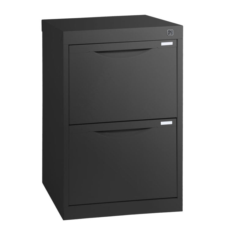 Statewide Homefile Vertical Filing Cabinet 2 Drawer Filing Cabinet - 715h x 467w x 455d Black Ripple