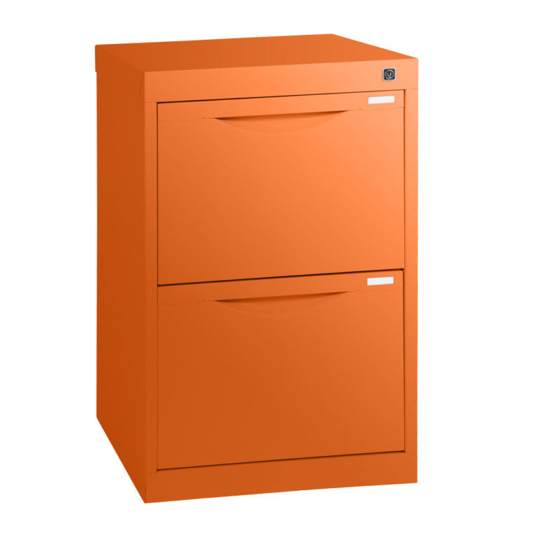 Statewide Homefile Vertical Filing Cabinet 2 Drawer Filing Cabinet - 715h x 467w x 455d Orange