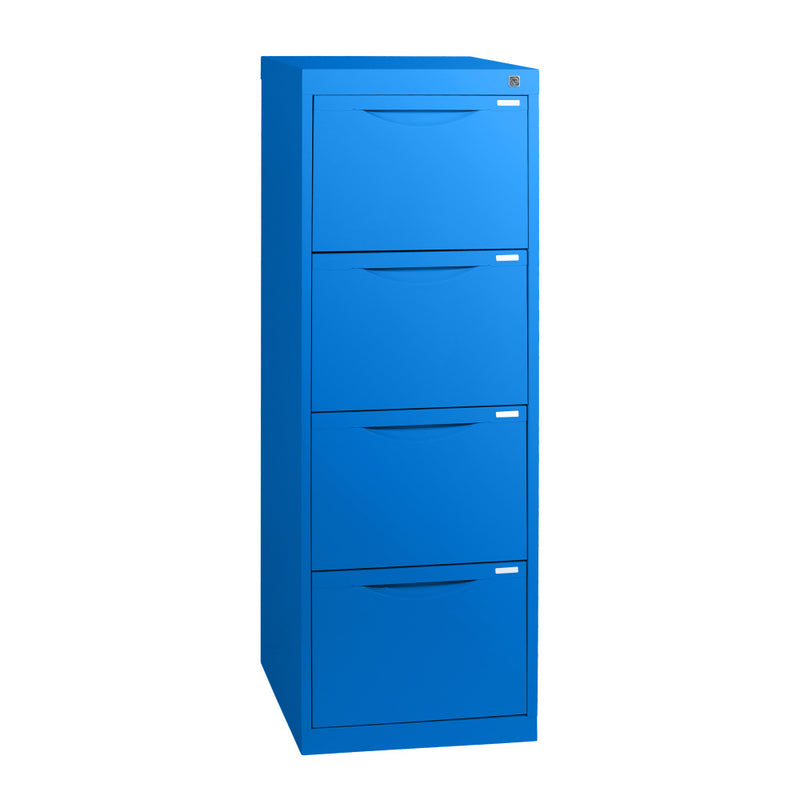 Statewide Homefile Vertical Filing Cabinet 4 Drawer Filing Cabinet - 1325h x 467w x 455d Blaze Blue