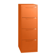 Statewide Homefile Vertical Filing Cabinet 4 Drawer Filing Cabinet - 1325h x 467w x 455d Orange