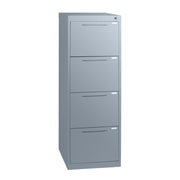 Statewide Homefile Vertical Filing Cabinet 4 Drawer Filing Cabinet - 1325h x 467w x 455d Precious Silver
