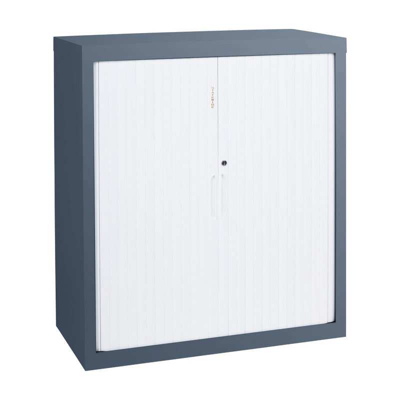 Statewide 900 mm Wide Tambour Door Cupboards - No Shelves No Shelves - Body Only 675 H x 900 W x 455 D Charcoal