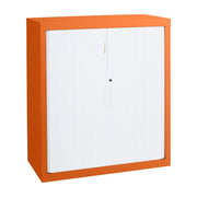 Statewide 900 mm Wide Tambour Door Cupboards With Shelves 2 Standard Shelves 675 H x 900 W x 455 D Orange