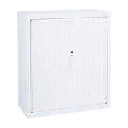 Statewide 900 mm Wide Tambour Door Cupboards - No Shelves No Shelves - Body Only 675 H x 900 W x 455 D White