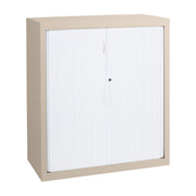 Statewide 900 mm Wide Tambour Door Cupboards With Shelves 2 Standard Shelves 675 H x 900 W x 455 D Wild Oats