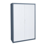 Statewide 1200 mm Wide Tambour Door Cupboards With Shelves 4 Standard Shelves 2000 H x 1200 W x 455 D Charcoal