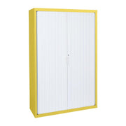 Statewide 1000 mm Wide Tambour Door Cupboards - No Shelves No Shelves - Body Only 1300 H x 1000 W x 455 D Lemon Yellow