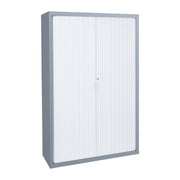 Statewide 1000 mm Wide Tambour Door Cupboards with Shelves 4 Standard Shelves 2000 H x 1000 W x 455 D Precious Silver