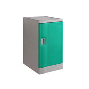 Steelco Single Door ABS Plastic Locker Third Height Green