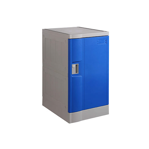 Steelco Single Door ABS Plastic Locker Third Height Navy Blue