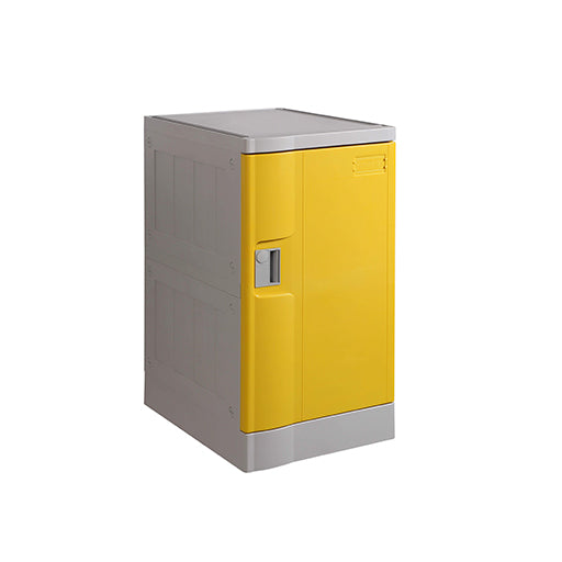 Steelco Single Door ABS Plastic Locker Third Height Yellow