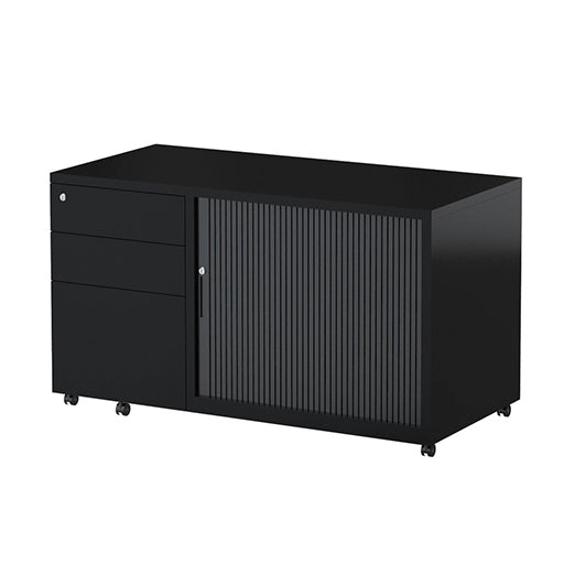 Rapidline Mobile Caddy Unit - Right Hand Tambour Door Black